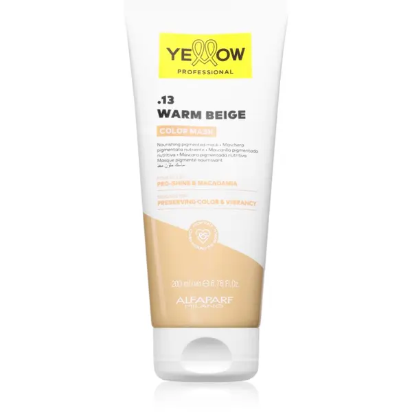 Yellow Professional Yellow Professional Color Mask barvna maska odtenek .13 Warm Beige 200 ml