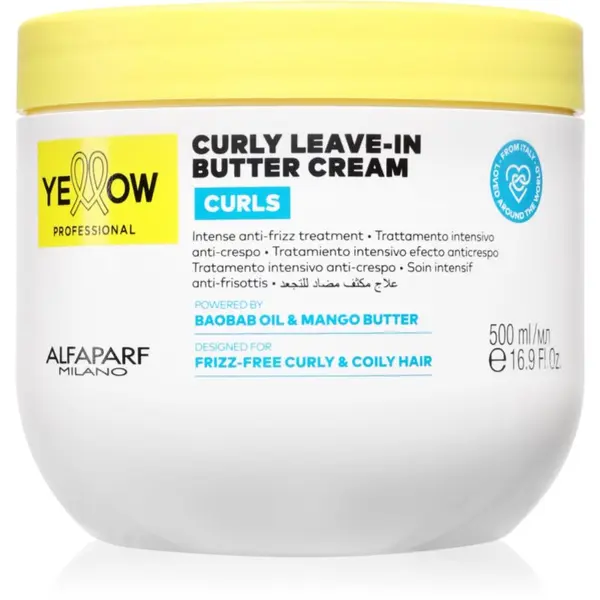 Yellow Professional Yellow Professional Curls Curly Leave-in Cream krema brez spiranja za kodraste lase 500 ml