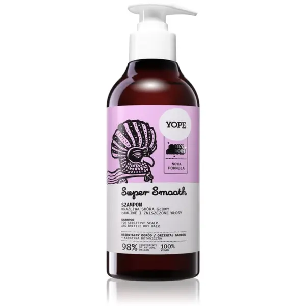 Yope Yope Daily Heroes Smooth Shampoo Oriental Garden šampon za okrepitev las za poškodovane in krhke lase 300 ml