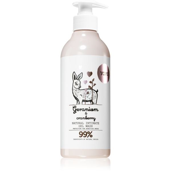 Yope Yope Geranium & Cranberry gel za intimno higieno 300 ml