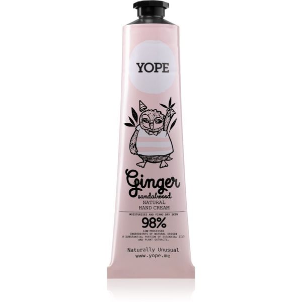 Yope Yope Ginger & Sandalwood krema za roke za prehrano in hidracijo 100 ml