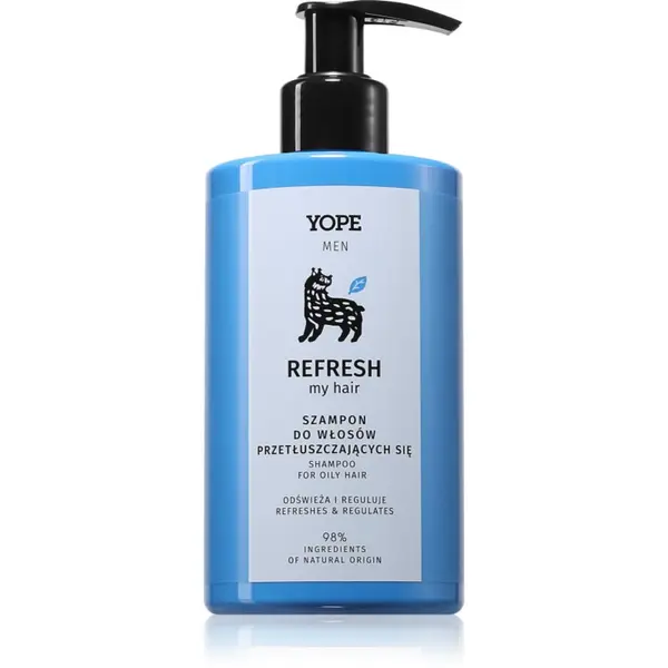 Yope Yope Men Refresh My Hair šampon za mastne lase za moške 300 ml
