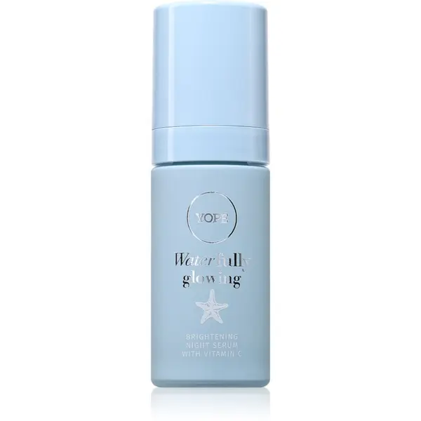 Yope Yope Waterfully Glowing Brightening Night Serum posvetlitveni serum z vitaminom C 30 ml