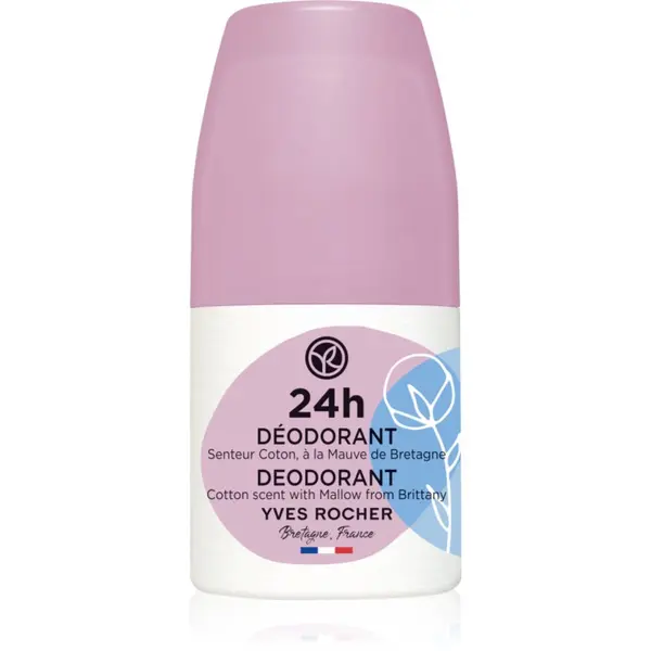 Yves Rocher Yves Rocher 24 H deodorant roll-on Cotton & Mallow from Brittany 50 ml