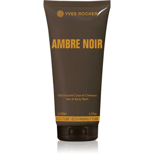 Yves Rocher Yves Rocher Ambre Noir gel za prhanje za telo in lase za moške 200 ml