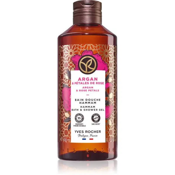 Yves Rocher Yves Rocher Bain de Nature gel za prhanje in kopanje Argan & Petal Rose 400 ml