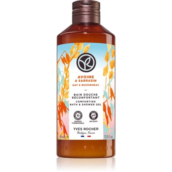 Yves Rocher Yves Rocher Bain de Nature negovalni gel za prhanje Oat & Buckwheat 400 ml
