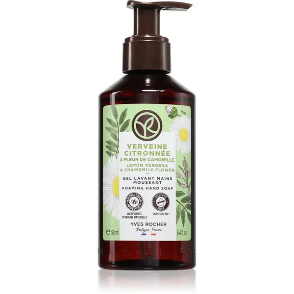 Yves Rocher Yves Rocher Lemon Verbena & Chamomile Flower tekoče milo za roke dišave Lemon Verbena & Chamomile Flower 190 ml