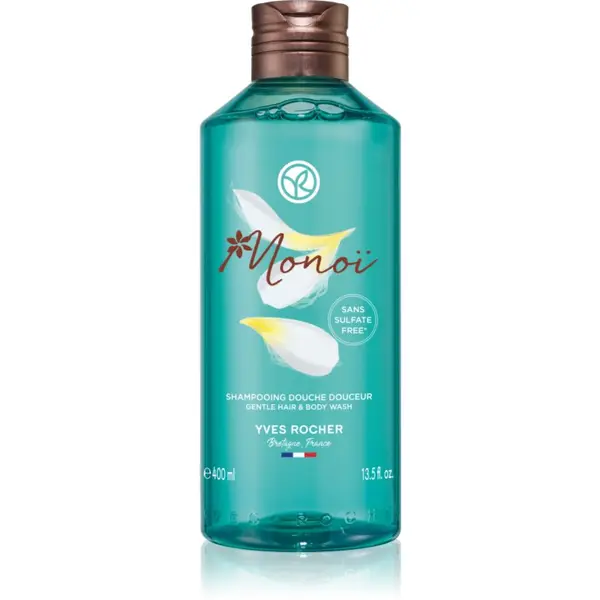 Yves Rocher Yves Rocher Monoi de Tahiti gel za prhanje za telo in lase 400 ml