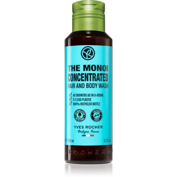 Yves Rocher Yves Rocher Monoi gel za prhanje za telo in lase 100 ml
