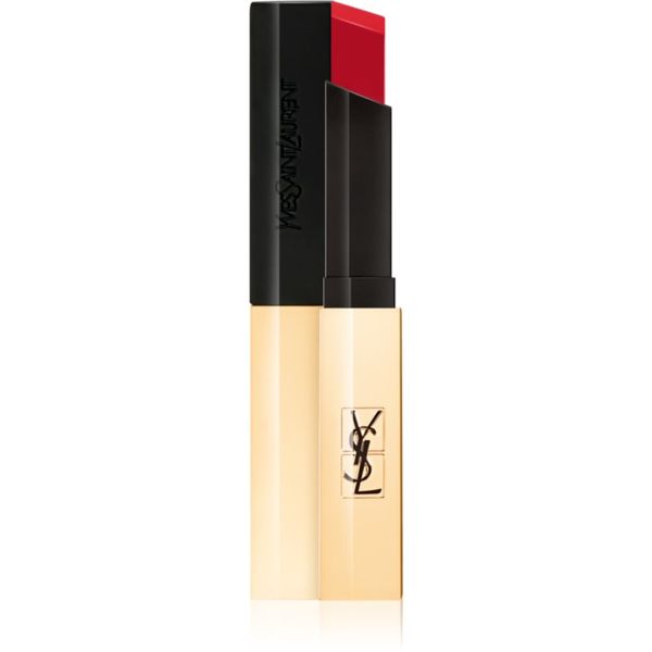 Yves Saint Laurent Yves Saint Laurent Rouge Pur Couture The Slim tanka matirajoča šminka z usnjenim učinkom odtenek 1 Rouge Extravagant 2,2 g