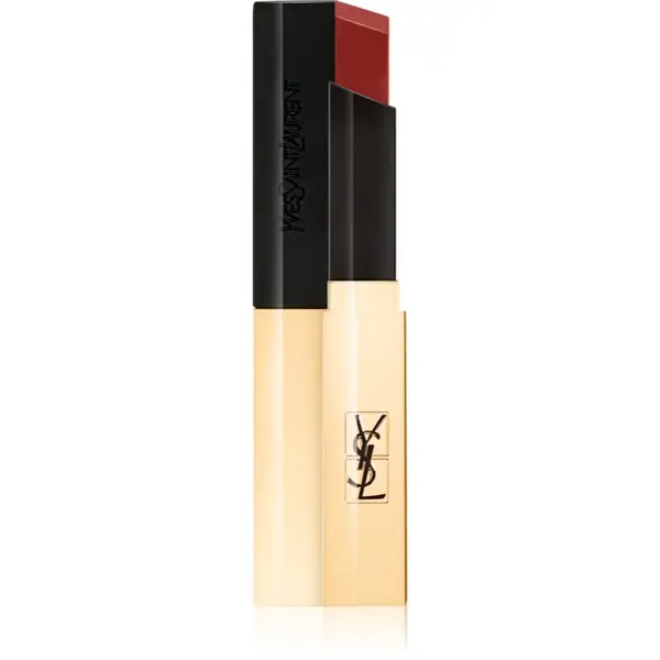 Yves Saint Laurent Yves Saint Laurent Rouge Pur Couture The Slim tanka matirajoča šminka z usnjenim učinkom odtenek 33 Orange Desire 2.2 g
