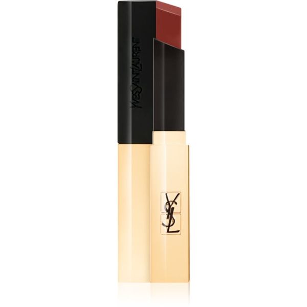 Yves Saint Laurent Yves Saint Laurent Rouge Pur Couture The Slim tanka matirajoča šminka z usnjenim učinkom odtenek 416 Psychic Chili 2,2 g