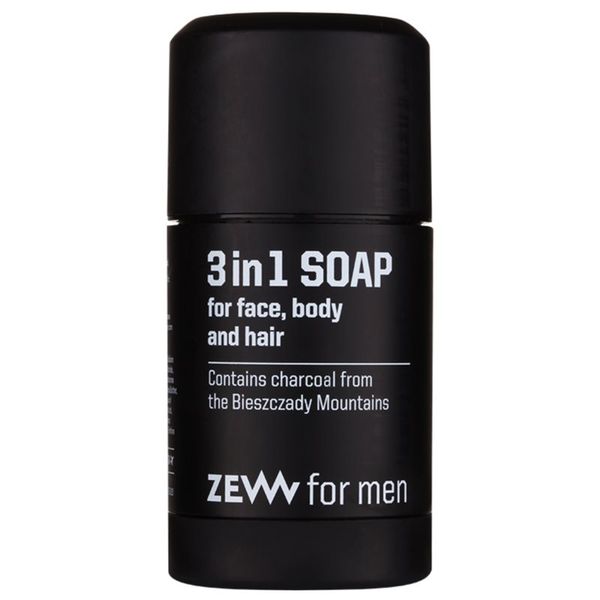 Zew For Men Zew For Men 3 in 1 Soap naravno trdo milo za obraz, telo in lase 3v1 85 ml