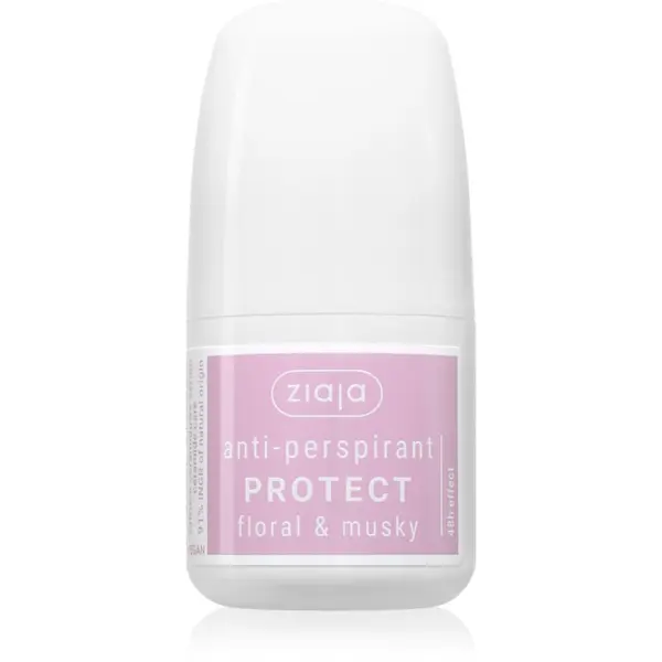 Ziaja Ziaja Antiperspirant Protect antiperspirant roll-on dišave Floral & Musky 60 ml