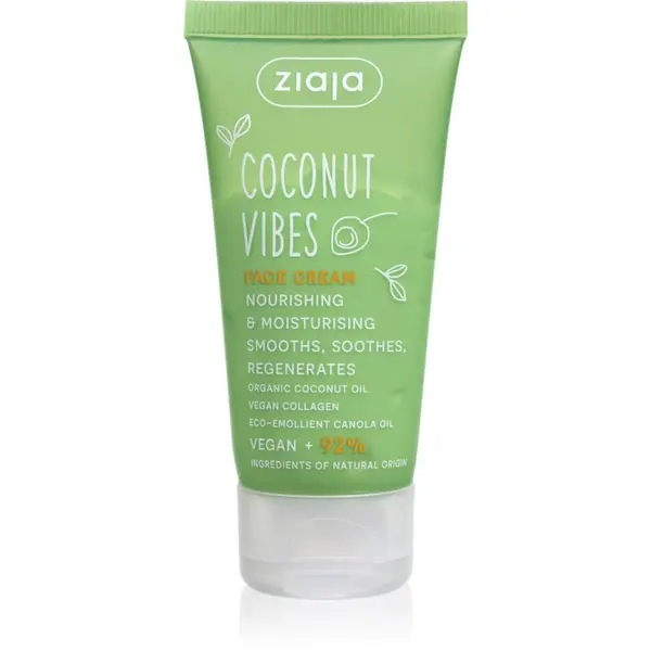 Ziaja Ziaja Coconut Vibes nočna krema za obraz za regeneracijo obraza 50 ml