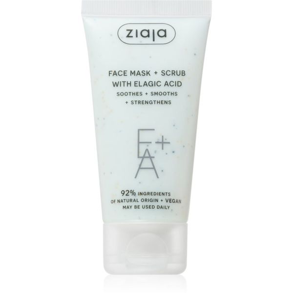 Ziaja Ziaja Face Mask + Scrub with Elagic Acid piling maska 55 ml