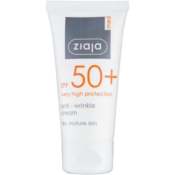Ziaja Med Ziaja Med Protecting UVA + UVB krema proti gubam za sončenje SPF 50+ 50 ml