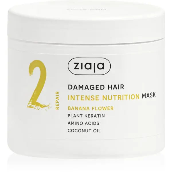 Ziaja Ziaja Plant Essentials Banana Flower hranilna maska za lase za poškodovane lase 350 ml