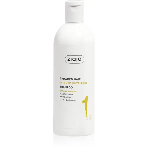 Ziaja Ziaja Plant Essentials Banana Flower hranilni šampon za poškodovane lase 400 ml