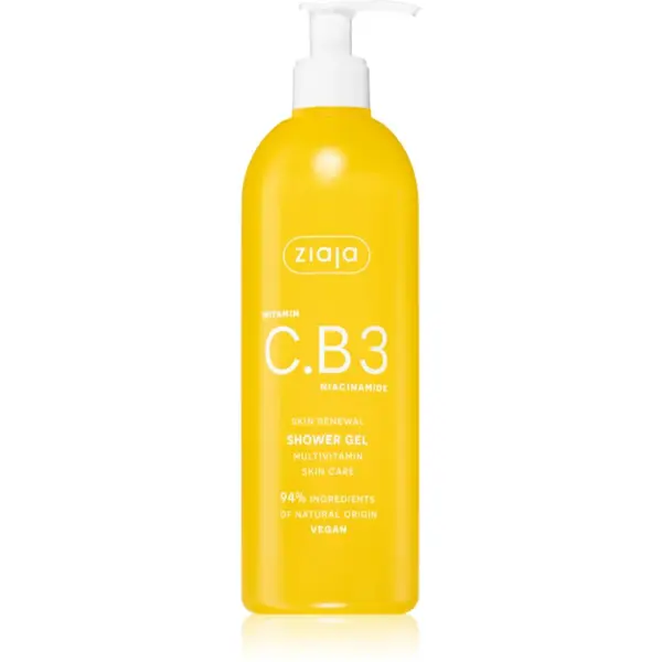 Ziaja Ziaja Vitamin C.B3 Niacinamide osvežujoč gel za prhanje 400 ml