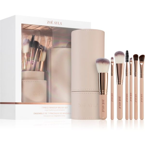 Zoë Ayla Zoë Ayla Makeup Brush Set 7 Piece set čopičev z etuijem