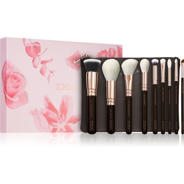 ZOEVA ZOEVA The Complete Brush Set Rose Golden Edition Set čopičev s torbico