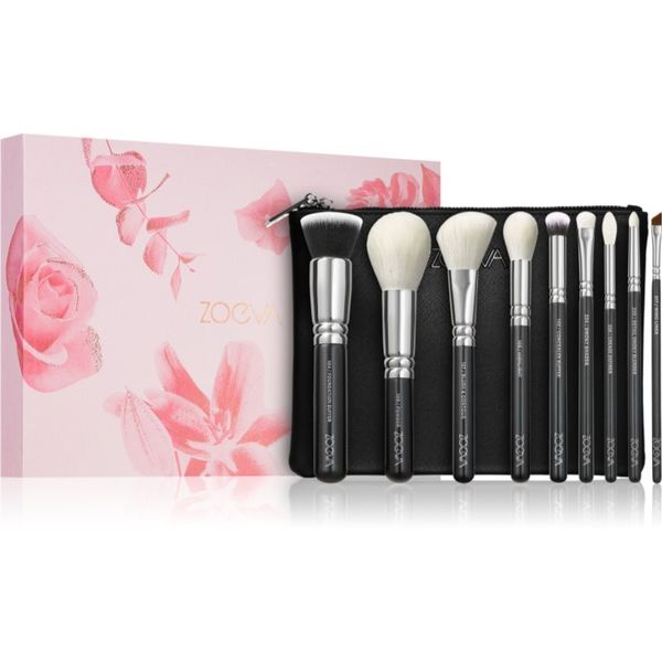 ZOEVA ZOEVA The Complete Brush Set Set čopičev s torbico 9 kos