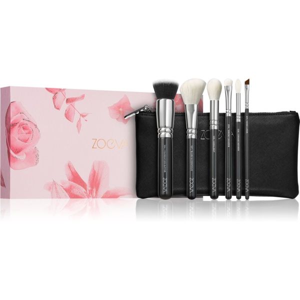 ZOEVA ZOEVA The Essential Brush Set Set čopičev s torbico 6 kos