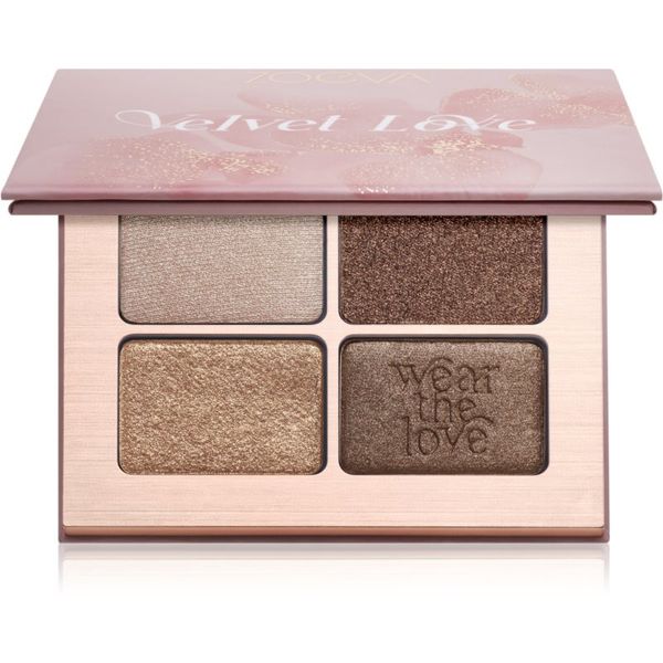 ZOEVA ZOEVA Velvet Love Eyeshadow Quad paleta senčil za oči odtenek Bronze Espresso Eyes 4x1,5 g