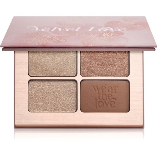 ZOEVA ZOEVA Velvet Love Eyeshadow Quad paleta senčil za oči odtenek Dreamy Rose Golden Eyes 4x1,5 g