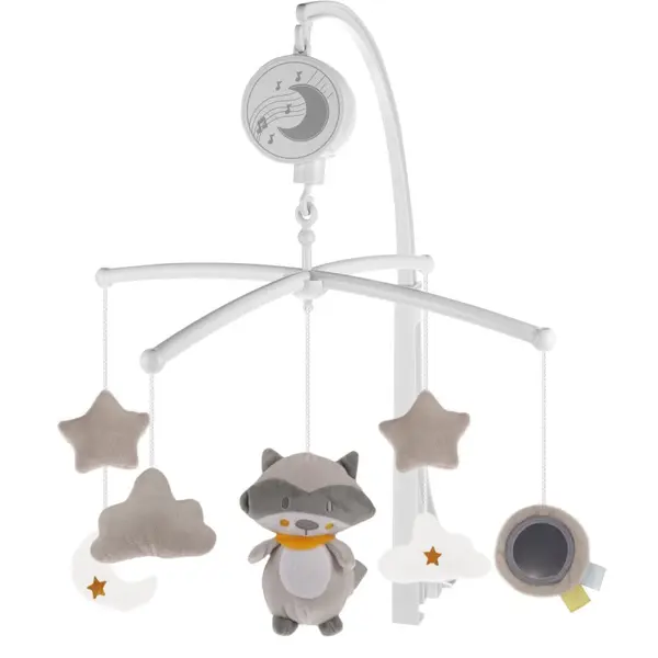 Zopa Zopa Music Mobile Raccoon vrtiljak za posteljico z melodijo 1 kos