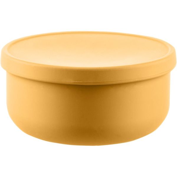 Zopa Zopa Silicone Bowl with Lid silikonska posoda s pokrovčkom Mustard Yellow 1 kos