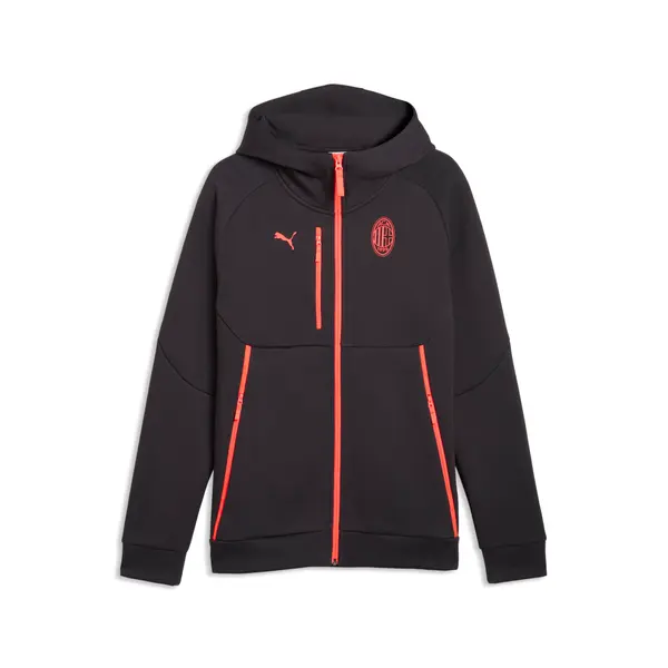 PUMA AC Milan PUMATECH Full-Zip Hoodie Men, Sport, Flat Dark Gray, S