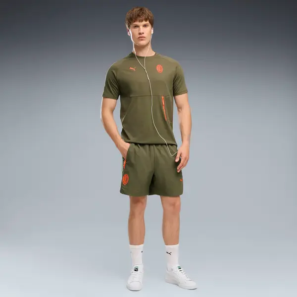 PUMA AC Milan PUMATECH Relaxed Woven Shorts Men, Men, Flat Dark Gray, S