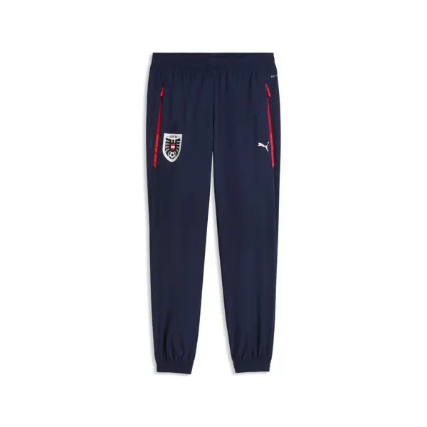 PUMA Austria PUMATECH Woven Pants Men, Football, Navy/Red, S