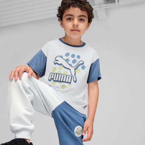 PUMA CLASSICS Puma FC Tee Kids, Gray, Size 4-5Y, Clothing