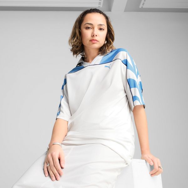 PUMA FUTURE.Puma.ARCHIVE Relaxed Football Jersey Unisex, White, Size XL, Clothing