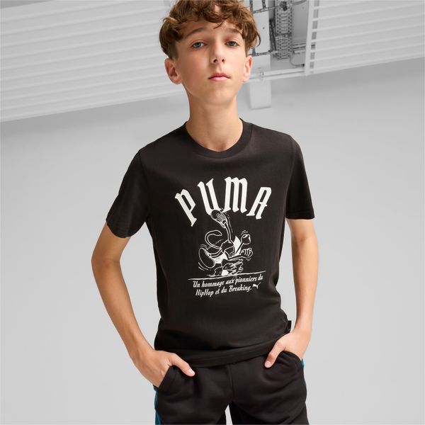 PUMA Graphics Super PUMA T-Shirt Youth, Black