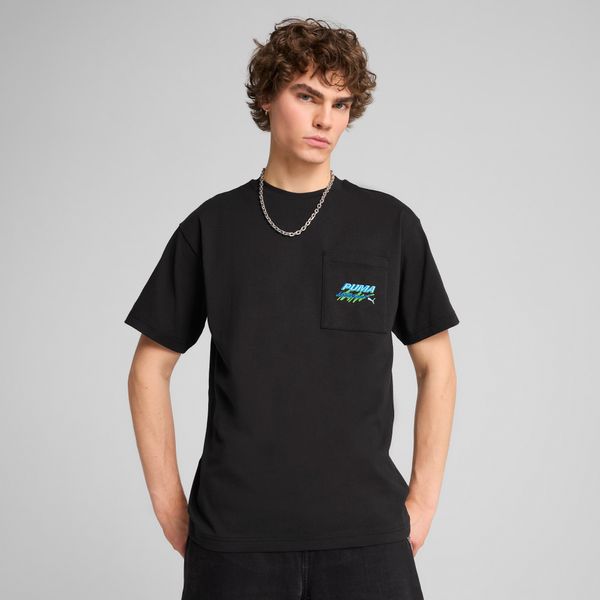 PUMA Men's A$AP ROCKY x Puma Pocket T-Shirt, Black, Size M, Clothing