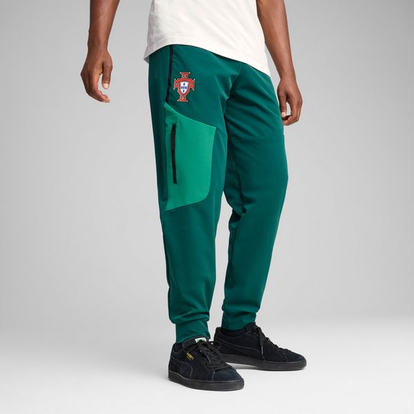 PUMA Men's Portugal PumaTECH Woven Track Pants, Green, Size XXL, Clothing