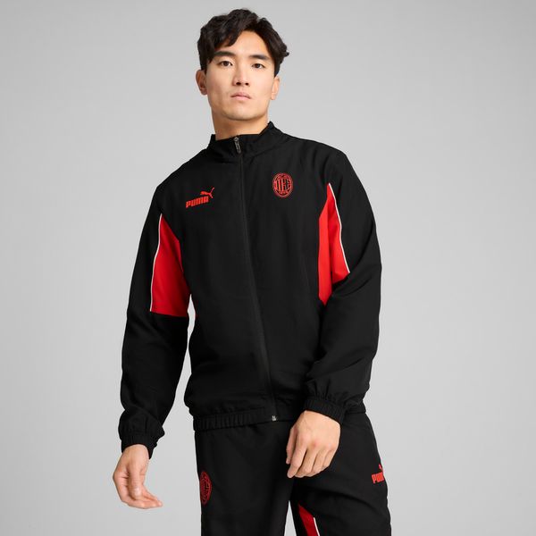 PUMA Men's Puma AC Milan ftbl ARCHIVE Jacket, Black, Size M, Clothing