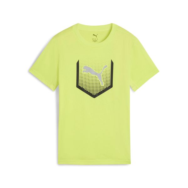 PUMA Men's Puma Active Sports Graphic Tee Youth, Yellow, Size 15-16Y, Shop