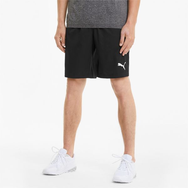 PUMA Men's Puma Active Woven 9" Shorts, Black, Size L, Clothing