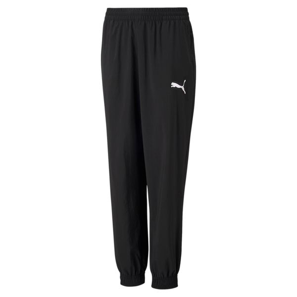 PUMA Men's Puma Active Woven Sweatpants Youth, Black, Size 13-14Y, Clothing