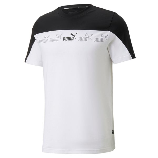 PUMA Men's Puma Around the Block T-Shirt, White, Size XL, Clothing