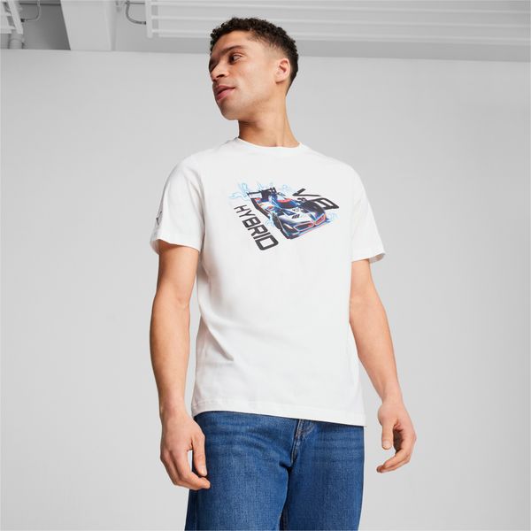 PUMA Men's Puma BMW M Motorsport Car Graphic T-Shirt, White, Size XL, Clothing