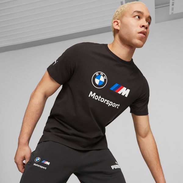 PUMA Men's Puma BMW M Motorsport ESS Logo T-Shirt, Black, Size XL, Clothing