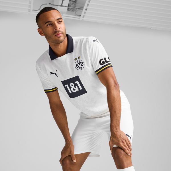 PUMA Men's Puma Borussia Dortmund 24/25 Third Jersey, White, Size M, Clothing