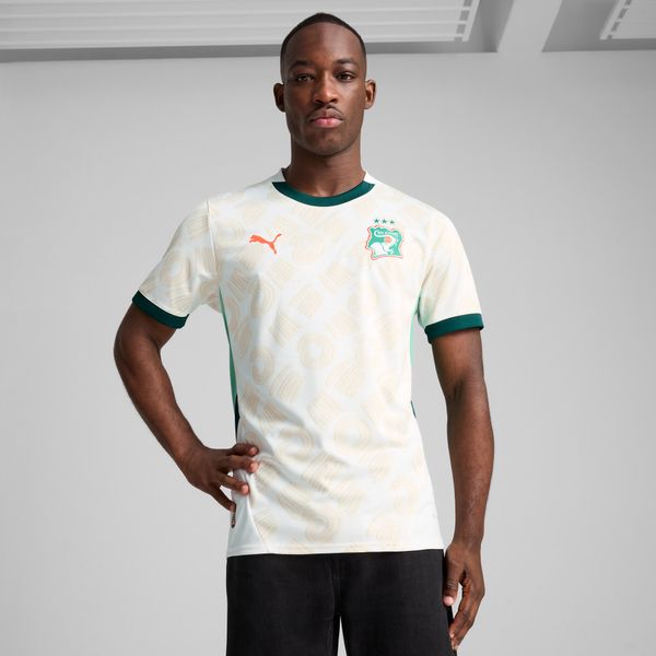 PUMA Men's Puma CÃ´te d'Ivoire 2025 Away Jersey, White, Size S, Clothing